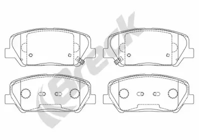 Комплект тормозных колодок, дисковый тормоз BRECK купить